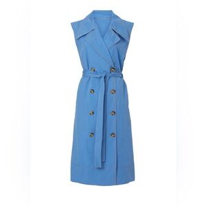 Rejina Pyo Blue Double-Breasted Midi Dress